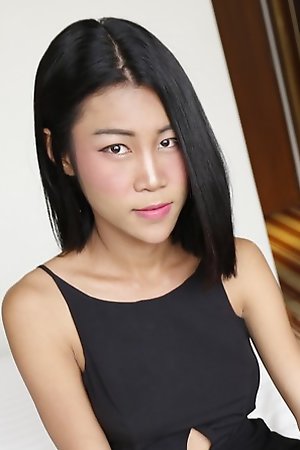 21yo busty Thai ladyboy with a big cock sucks off white tourists cock