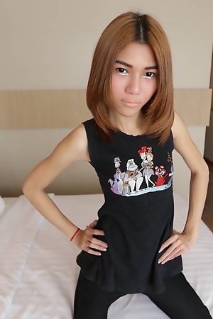Skinny ladyboy shows off wild side in Bangkok hotel